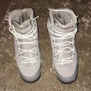 Air Jordans - size 4.5 6.5) euro 36.5 gray & white